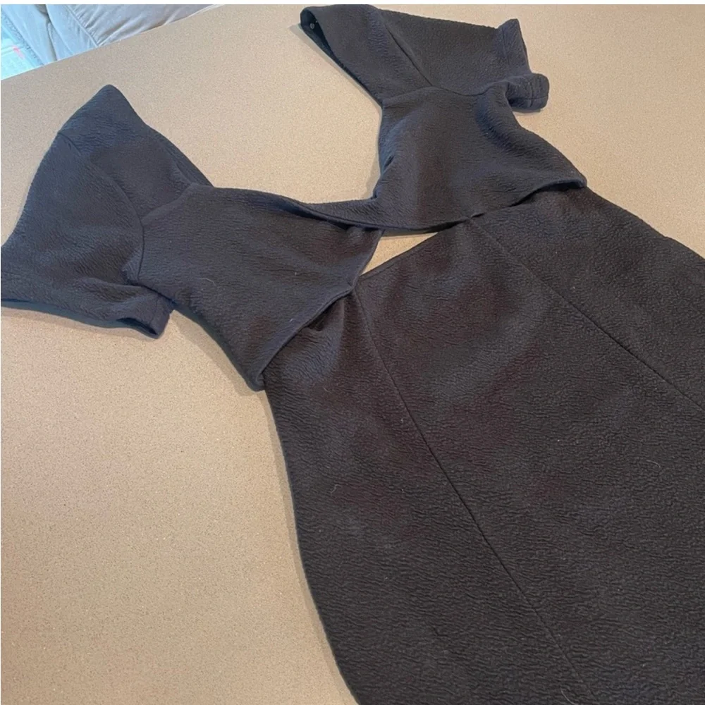 Maeve by Anthropologie Black A-Line Mini Dress Size M - Picture 6 of 8